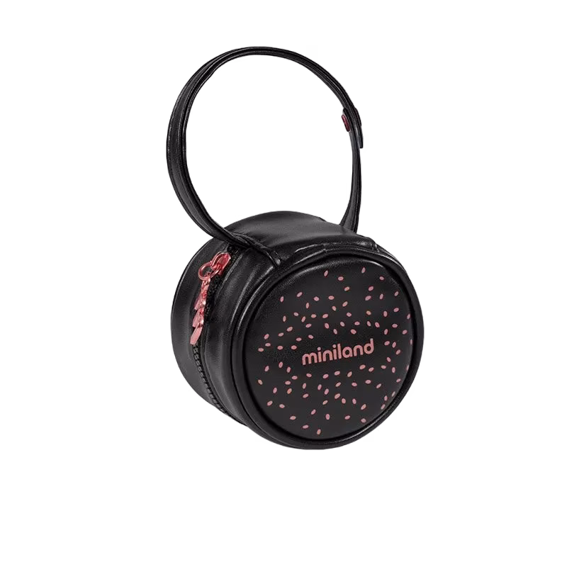 Miniland nappfodral deluxe, svart/rose