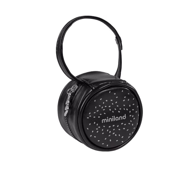 Miniland nappfodral deluxe, svart/silver