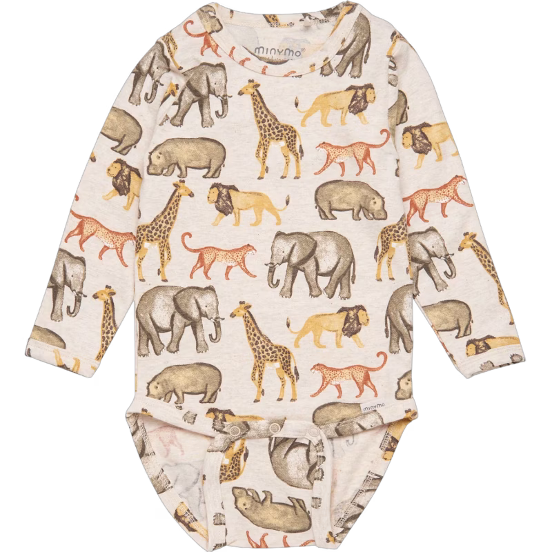 Minymo Body, Beige Melange, 56, Bebiskläder