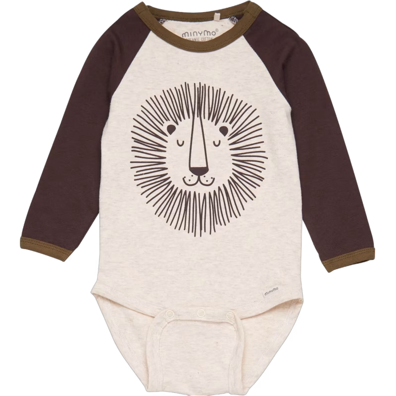 Minymo Body, Beige Melange, 68, Bebiskläder
