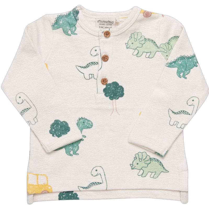 Minymo Långärmad T-shirt, Birch, 68