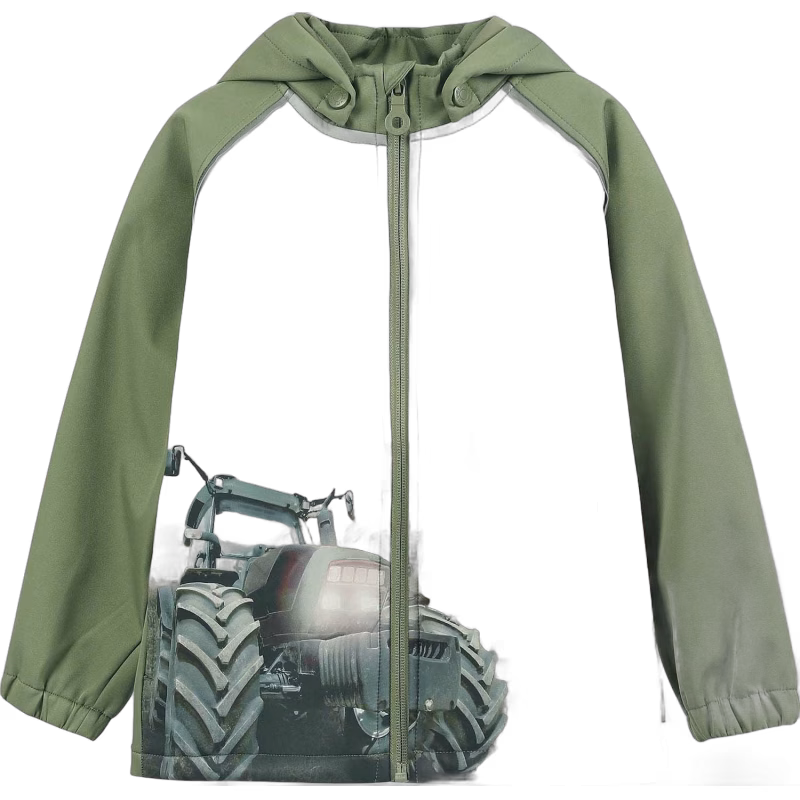 Minymo Softshelljacka, Deep Lichen Green, 128