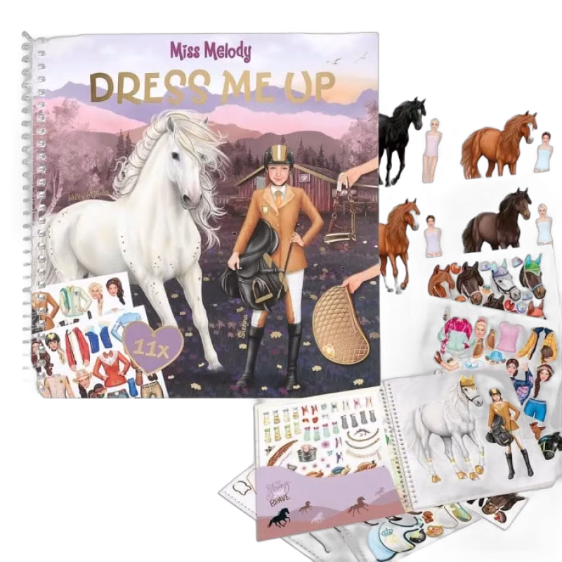 Miss Melody Dress Me Up Stickersbok