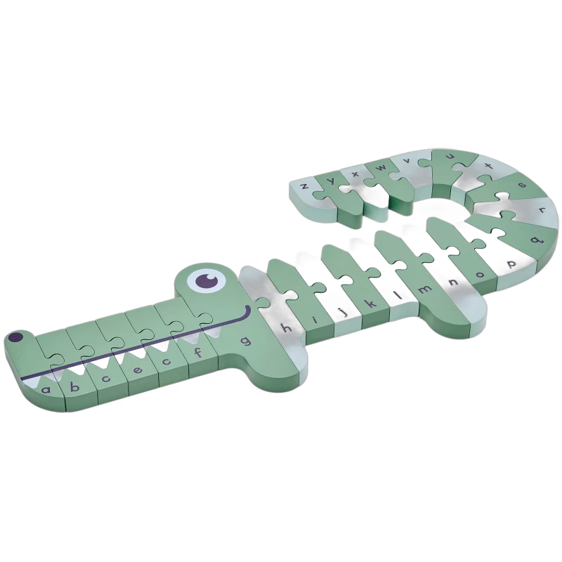 MooverToys A,B,C Pussel Krokodil, Grön