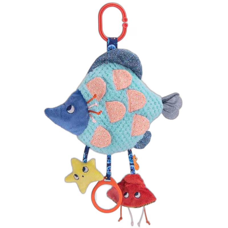 Moulin Roty Les Aventures de Paulie Aktivitetsleksak, Blue Fish