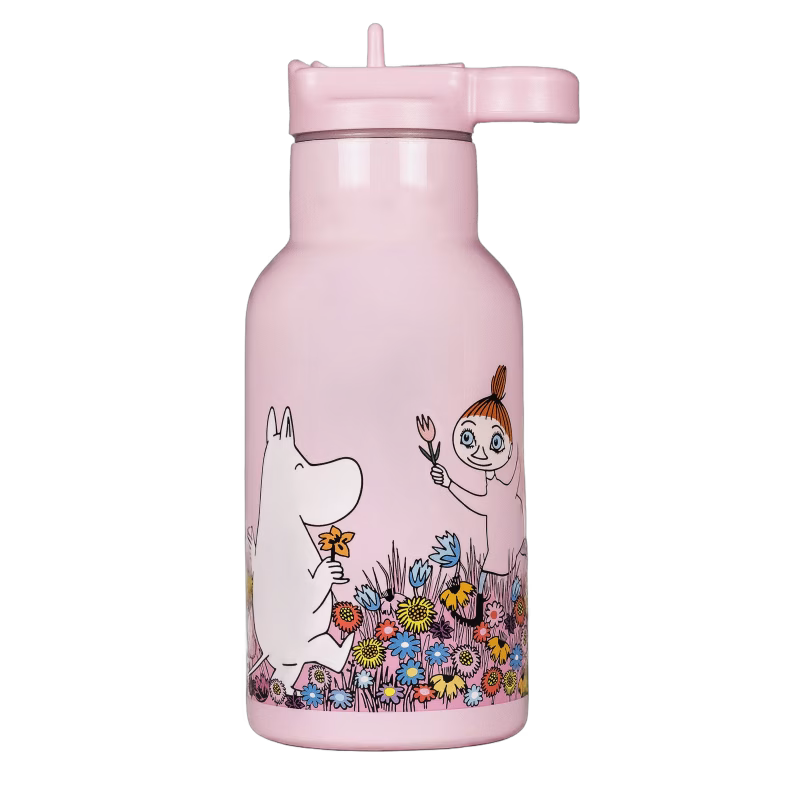 Mumin Äng Vattenflaska, Rosa
