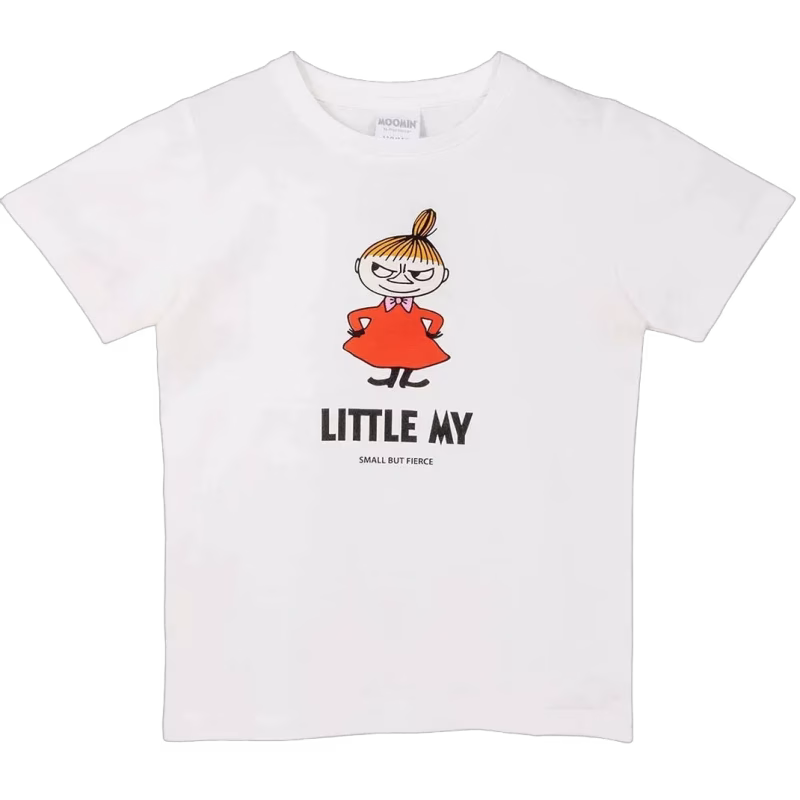 Mumin Karaktär Lilla My T-shirt, Vit, 110-116