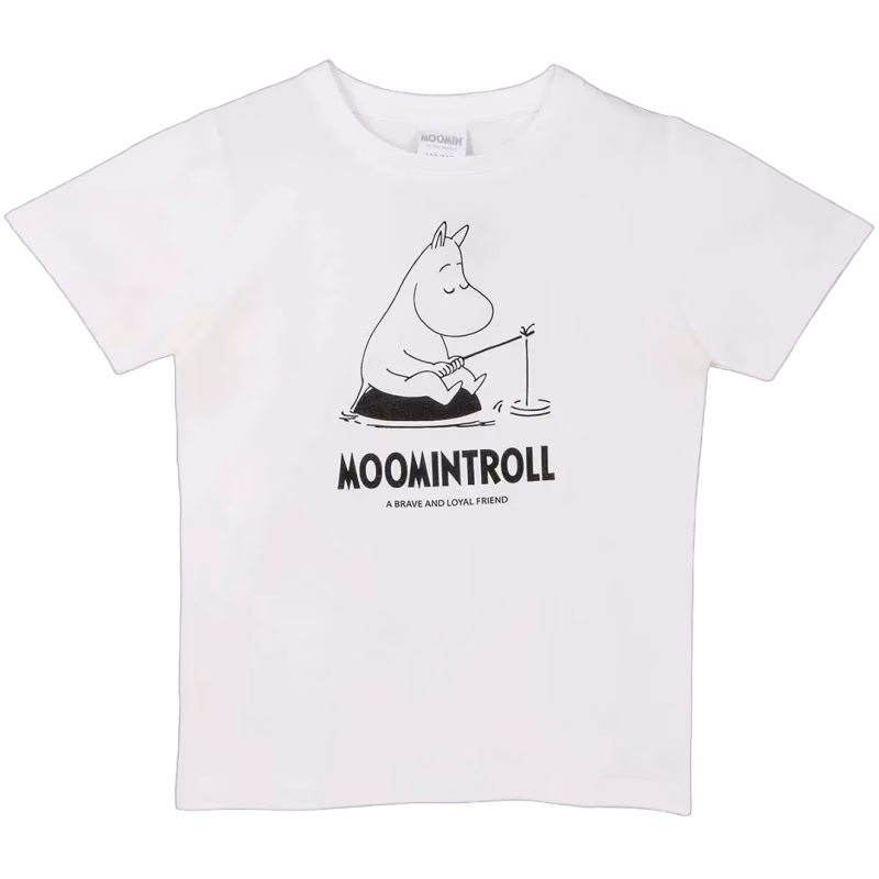 Mumin Karaktär Mumin T-shirt, Vit, 98-104