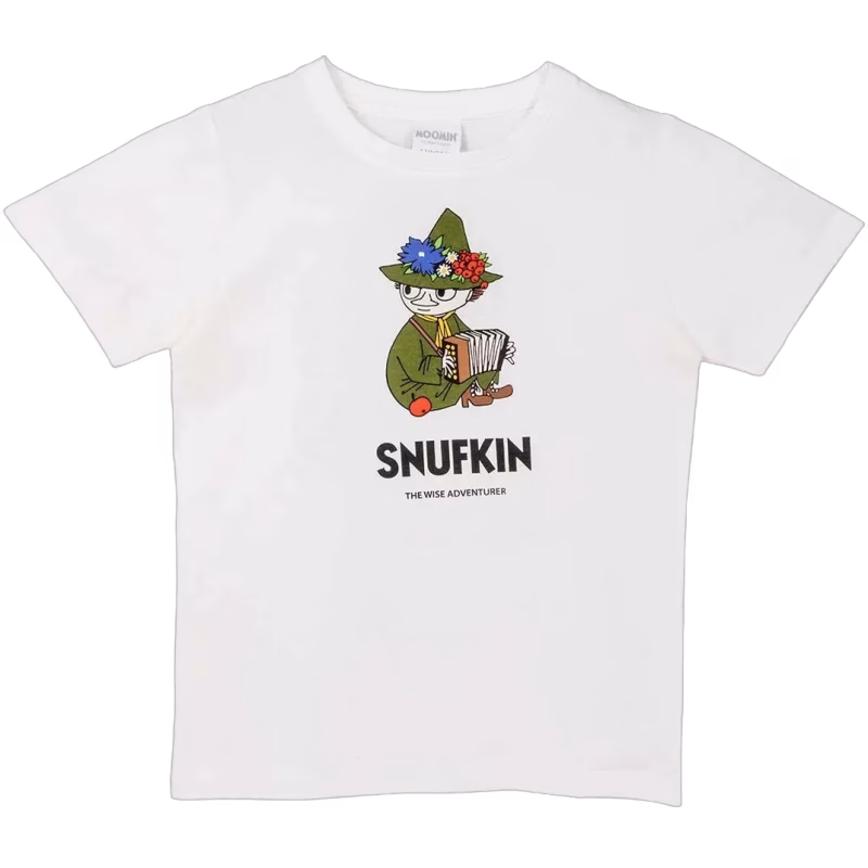 Mumin Karaktär Snusmumriken T-shirt, Vit, 122-128