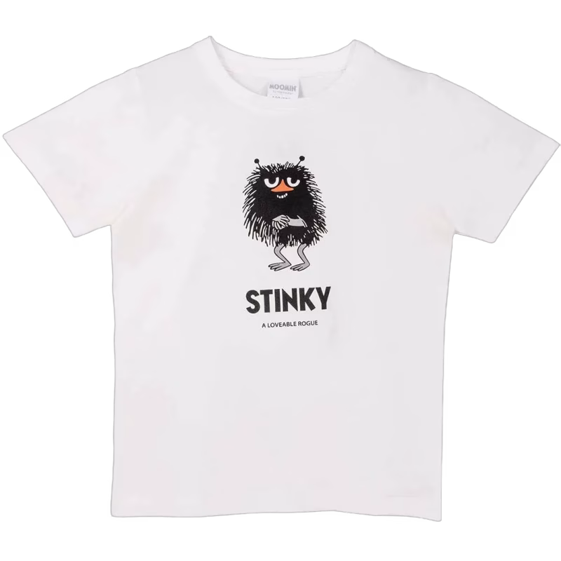 Mumin Karaktär Stinky T-shirt, Vit, 98-104
