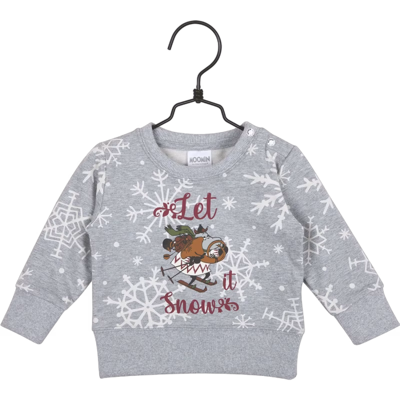 Mumin Snow Tröja, Grey, 68