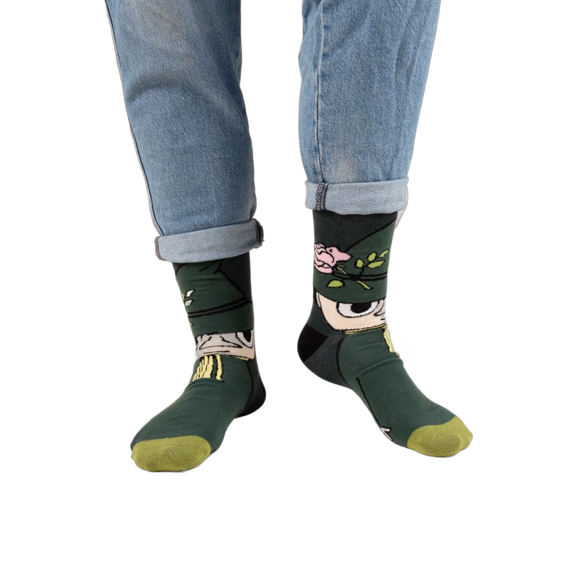 Mumin Snusmumriken Strumpor, Grön, 23-26