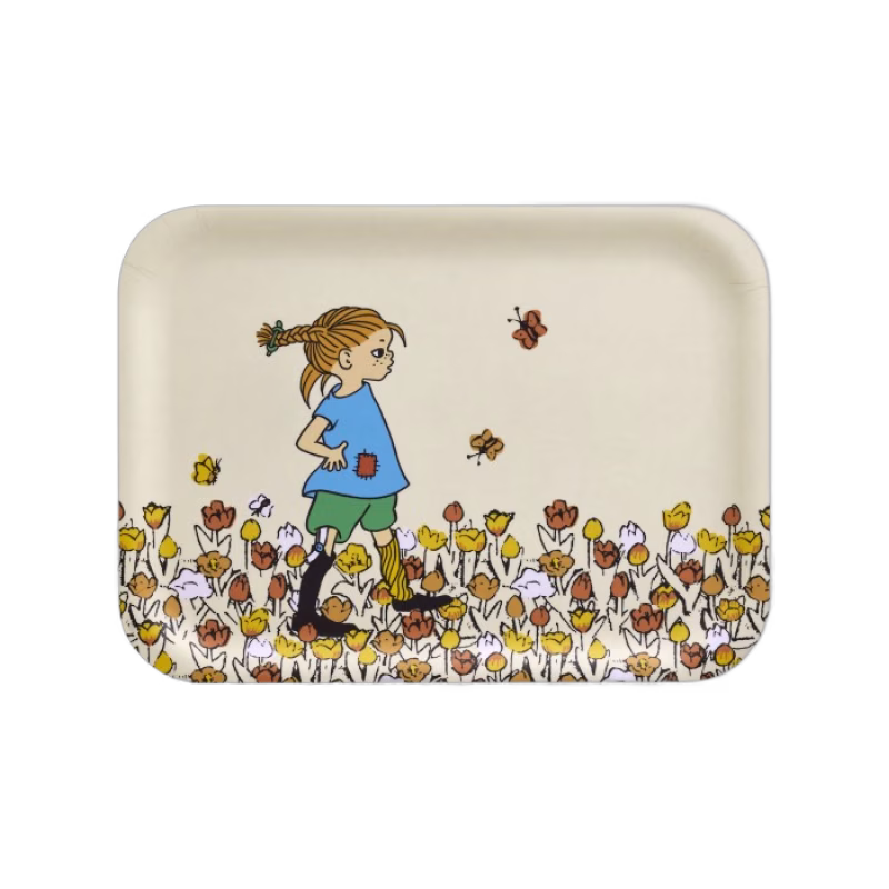 Muurla Bricka Be More Pippi 27x20 cm (Vit)