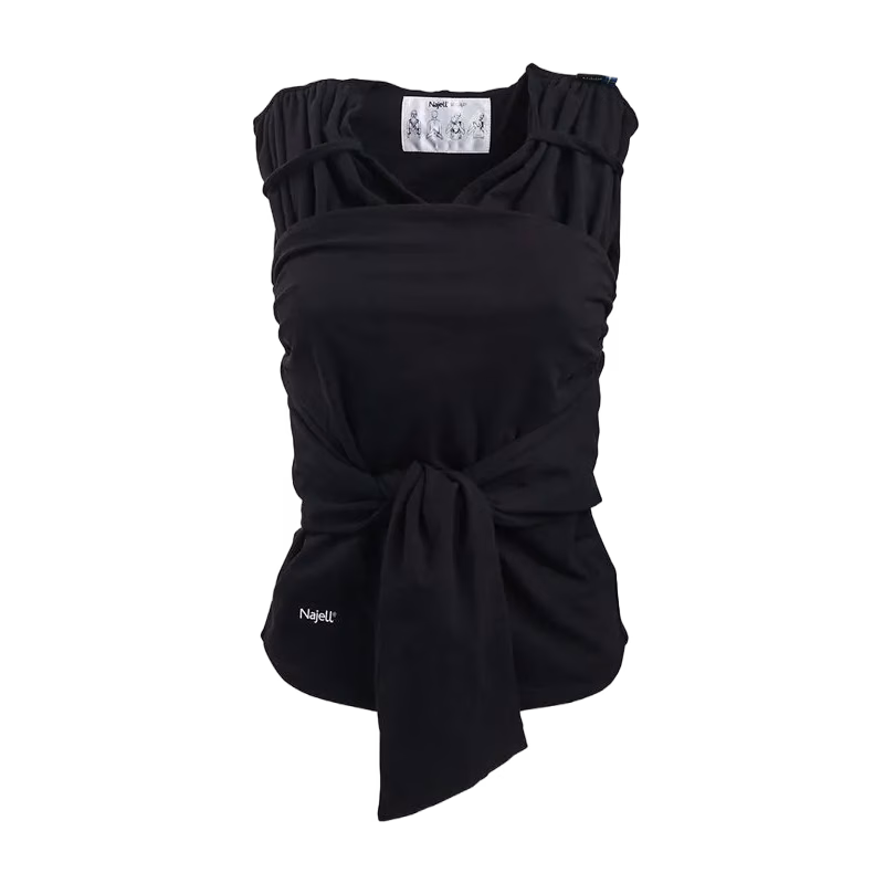 Najell wrap bärsjal charcoal black, stl XL