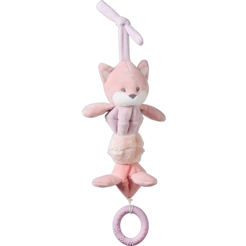 Nattou Alice &  Pomme  Vibrerande Hängleksak Räven Alice, Gammelrosa