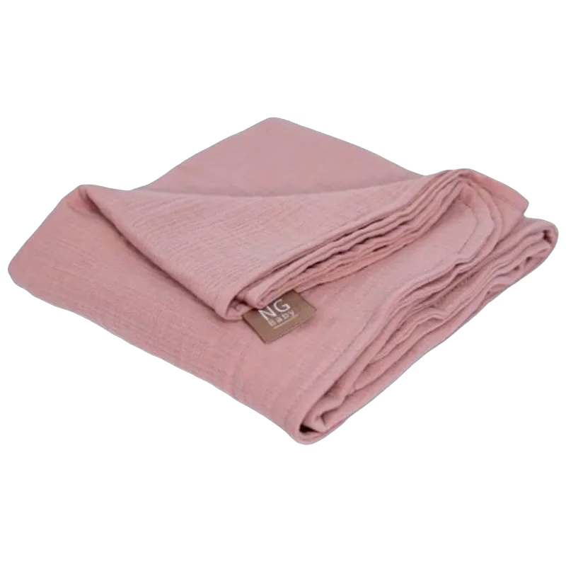 NG Baby muslinfilt deluxe, dusty rose