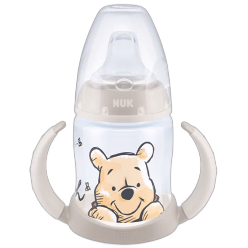 NUK drickpipsflaska First Choice Learner 150 ml, Nalle Puh beige