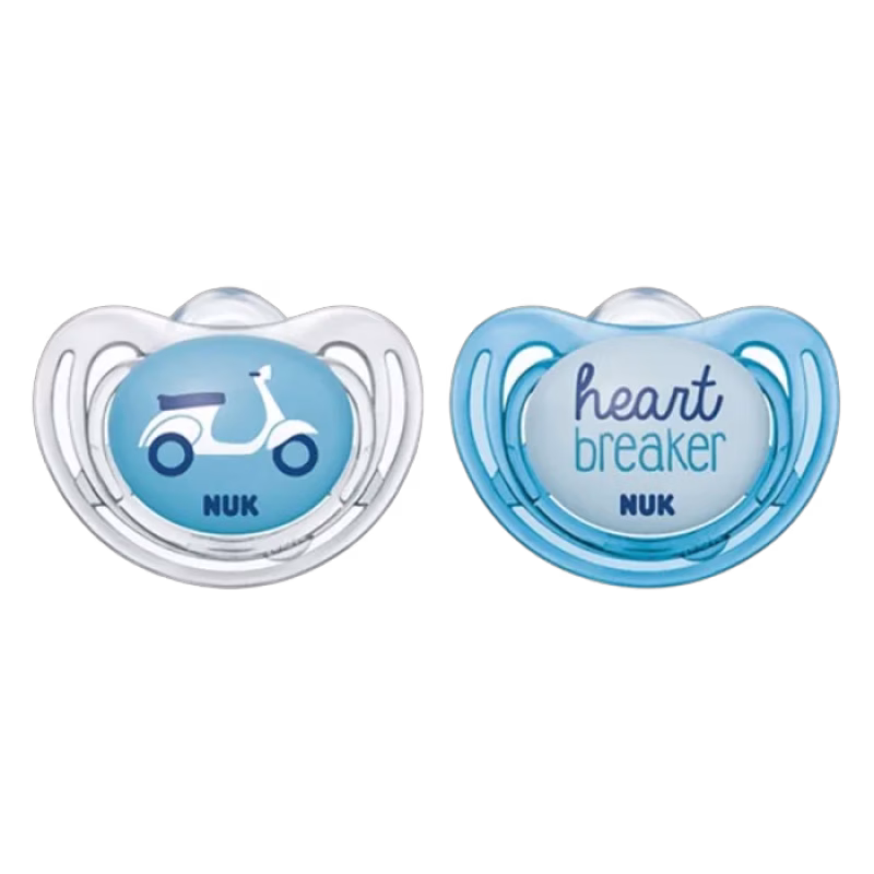NUK Freestyle Napp Silikon 0-6 mån (Blå)