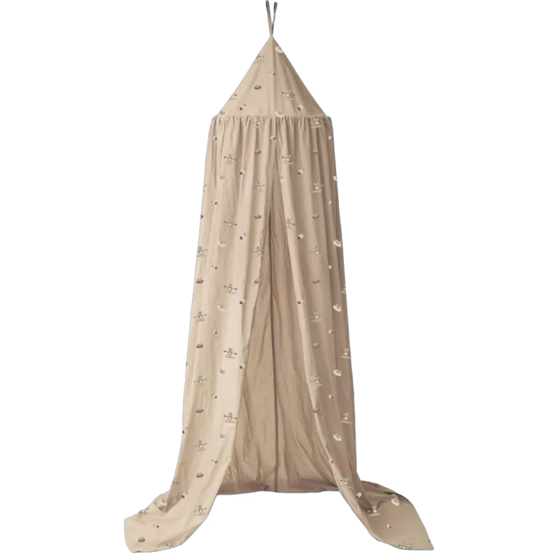 nuuroo Viggo Muslin Sänghimmel, Beige Surfer
