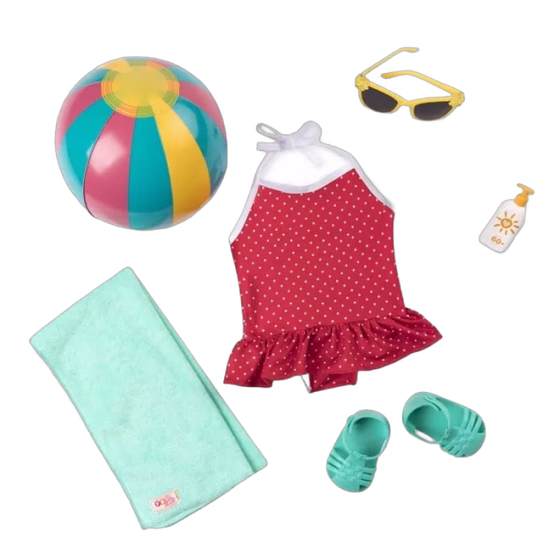 Our Generation Dockkläder Strandkit med tillbehör