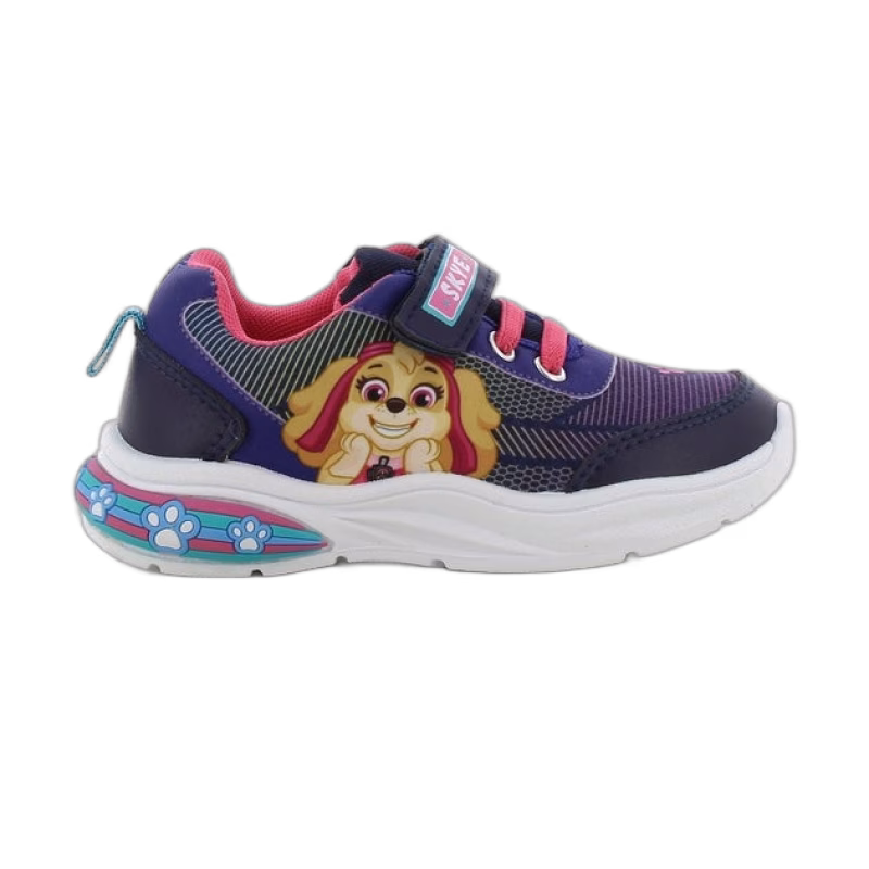 Paw Patrol Blinkande Sneakers, Navy/Fuchsia, 28
