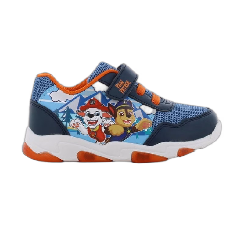 Paw Patrol Blinkande Sneakers, Navy/Grey Blue, 28