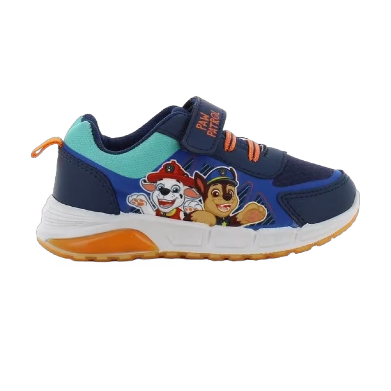 Paw Patrol Blinkande Sneakers, Navy/Orange, 30