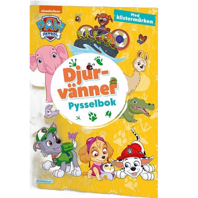 Paw Patrol Djurvänner Pysselbok