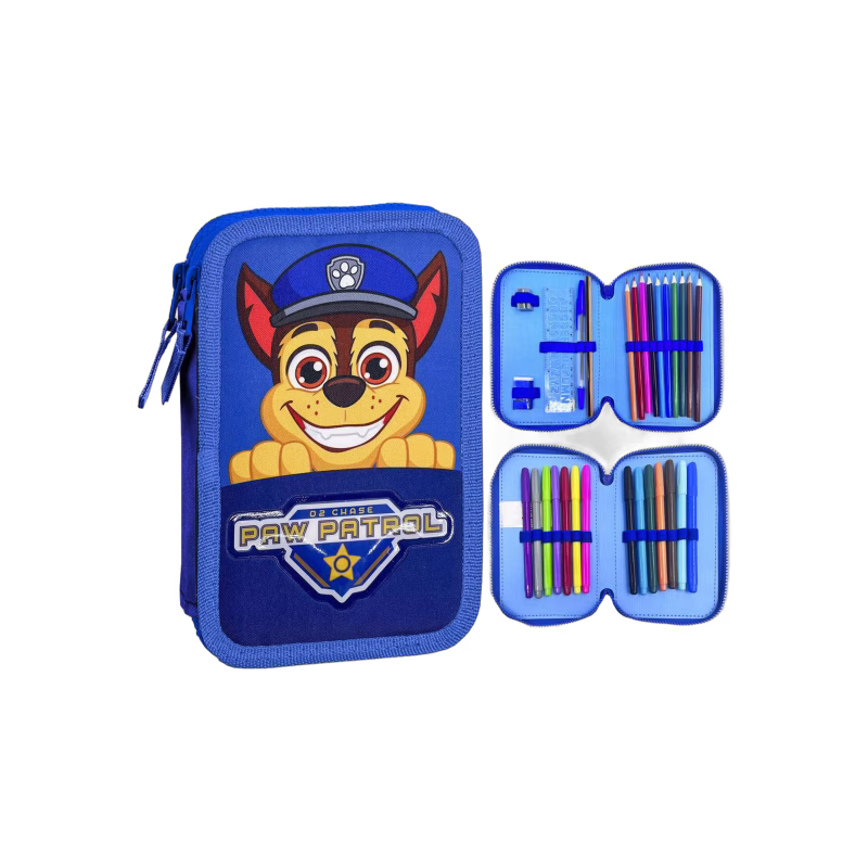 Paw Patrol Dubbelpennfodral, Blå