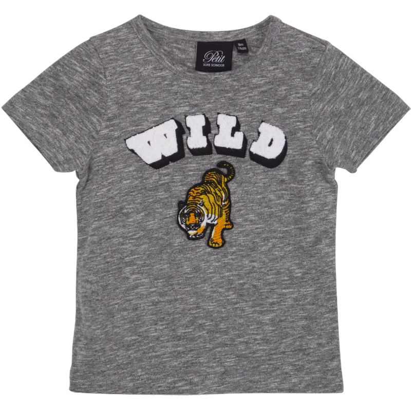 Petit By Sofie Schnoor T-Shirt, Grey Melange Stl 86