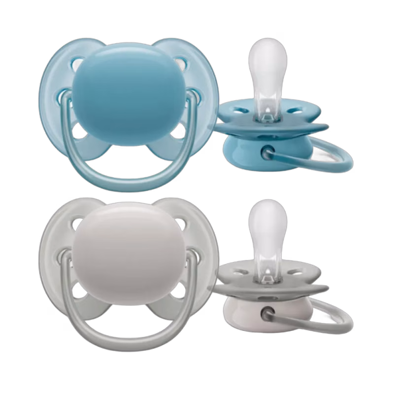 Philips Avent Napp Ultra Soft 2-pack 6-18 m Blå/Grå