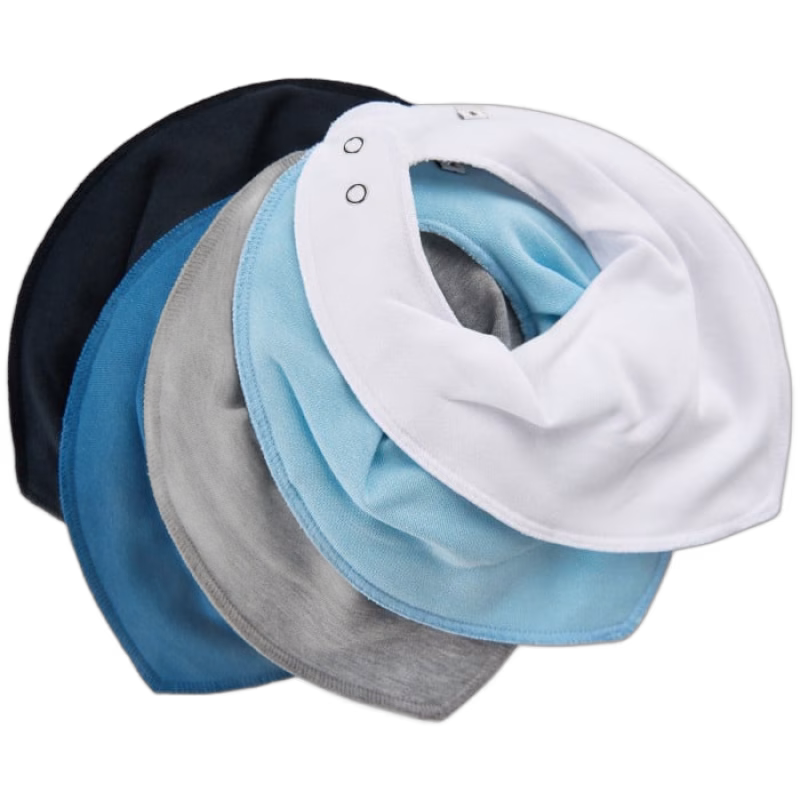 Pippi Drybib 5-pack (Light Dusty Blue)