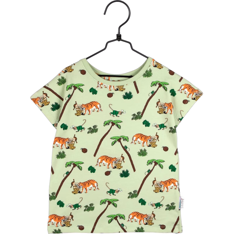 Pippi Långstrump Palmträd T-Shirt, Grön, 122