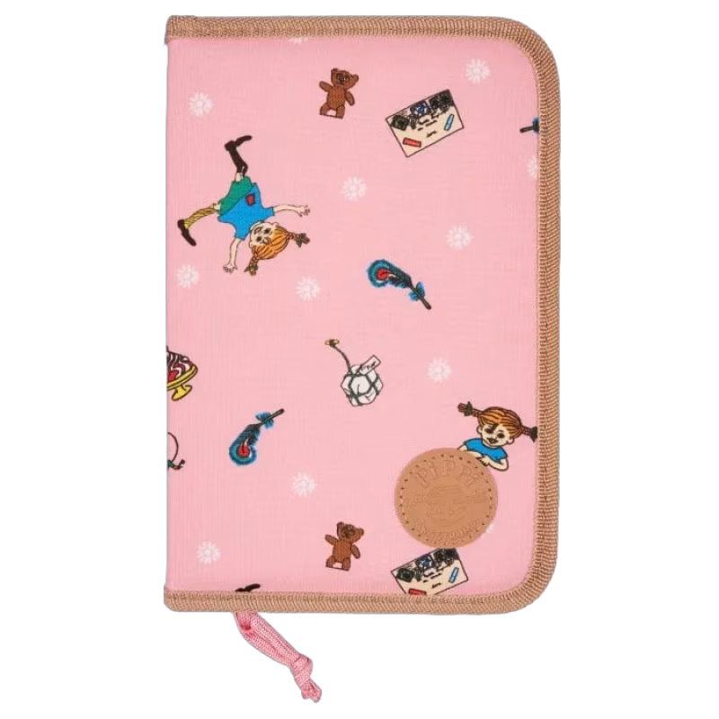 Pippi Långstrump Pennfodral med innehåll (Rosa)