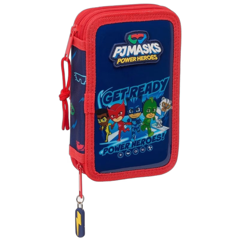 PJMasks Dubbelpennfodral, Marinblå