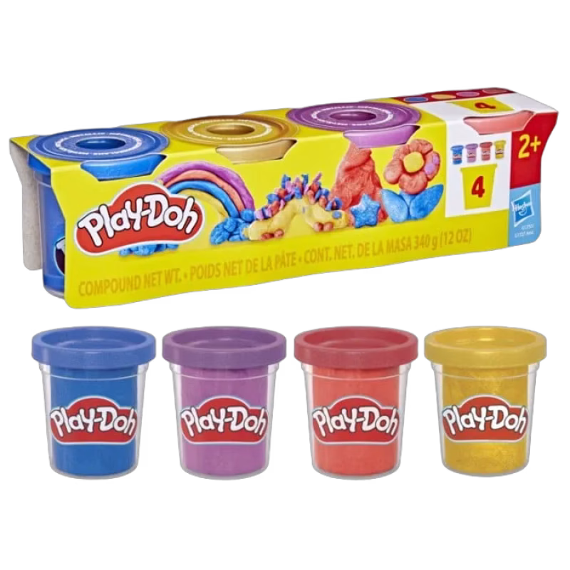 Play-Doh Leklera Skimmery Metallics 4-pack