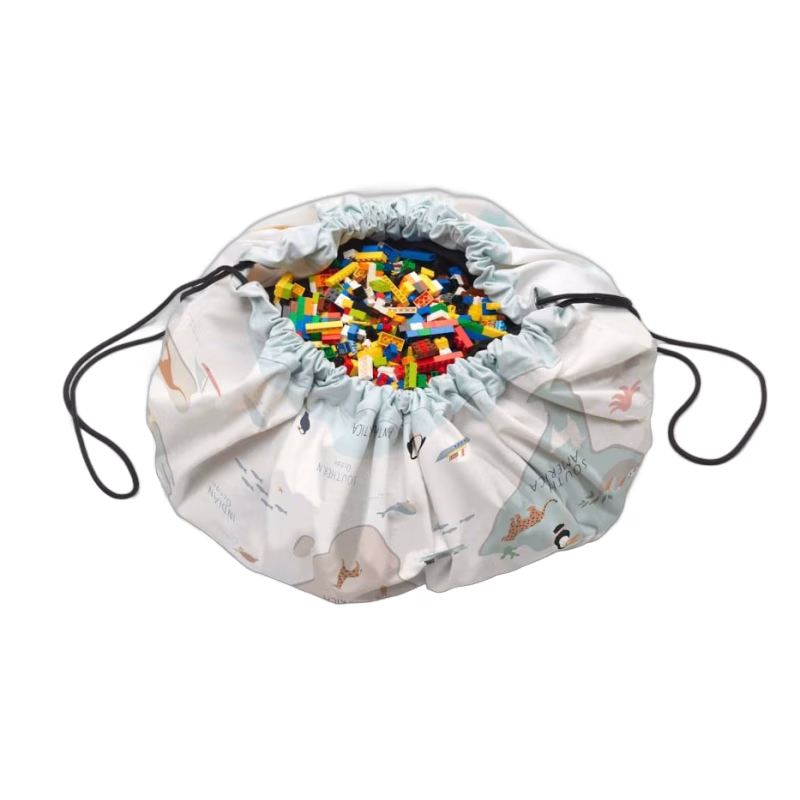 Play & Go Förvaring och Lekmatta 140 cm (World Map)