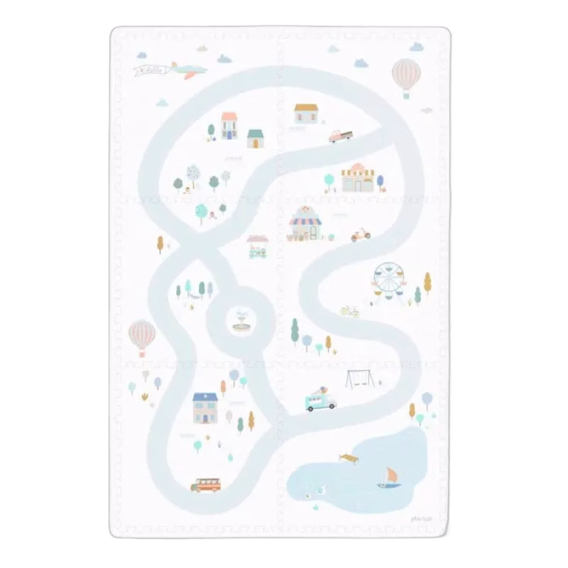 Play & Go Lekmatta Foam Stad (Vit)