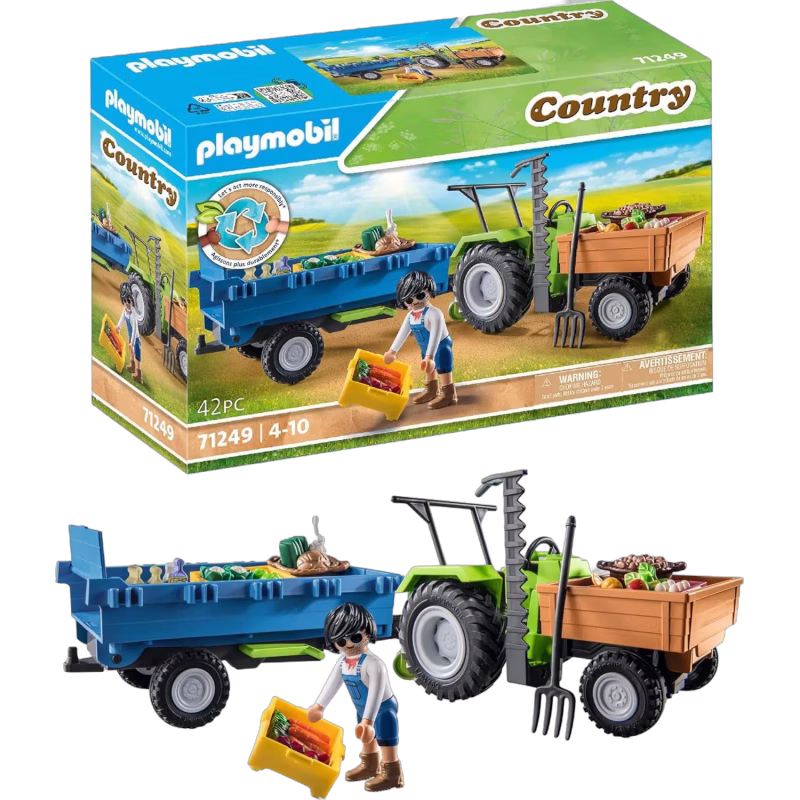 Playmobil 71249 Lekset Country Traktor med Släp