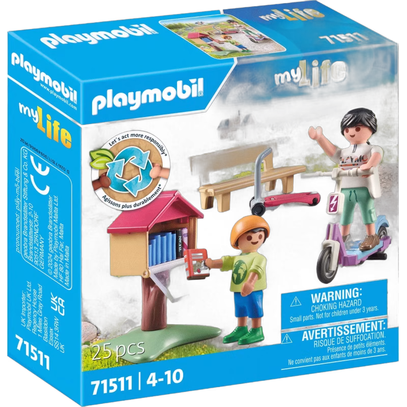 Playmobil 71511 My Life Byggsats Bokbyte för Bokslukare