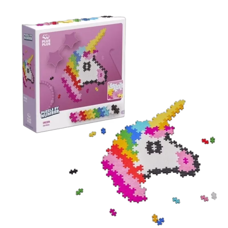Plus-Plus Puzzle By Number Enhörning 250-bitar