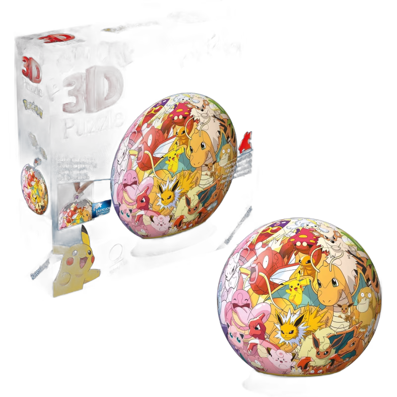 Pokémon 3D Pusselboll Multicharacter 72-bitar