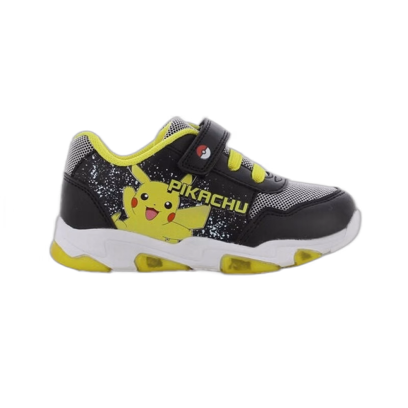 Pokémon Blinkande Sneakers, Black/Light Grey, 32