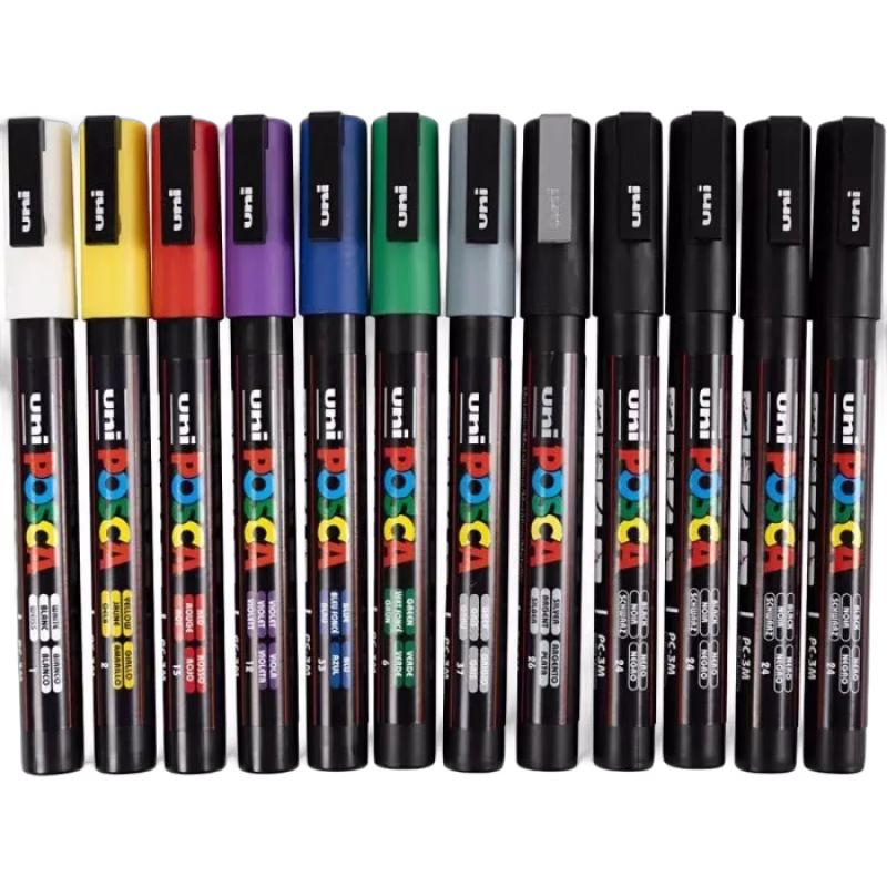Posca Marker PC-3M 12 st (Mixade färger)