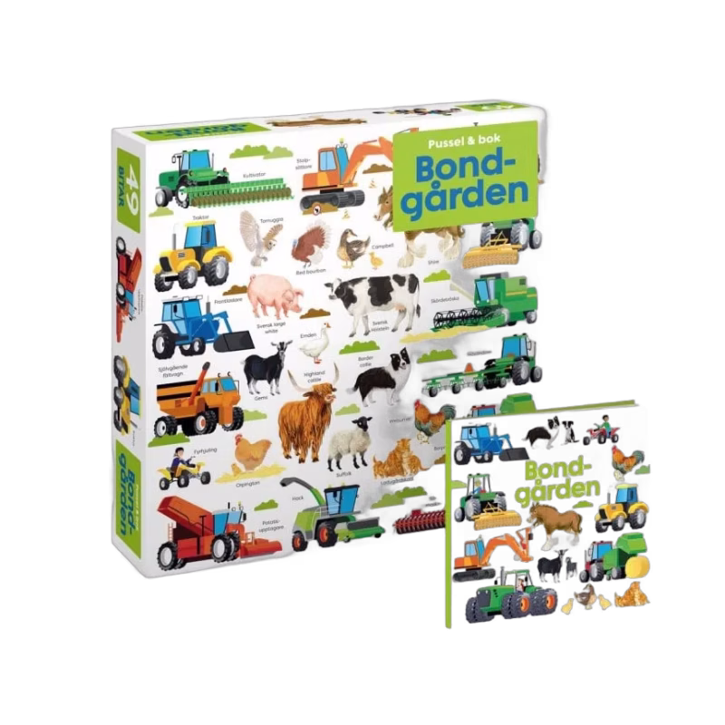 Pussel & bok Bondgården