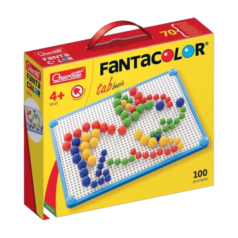 Quercetti Fanta Color Basic 100 peggar (Två storlekar)