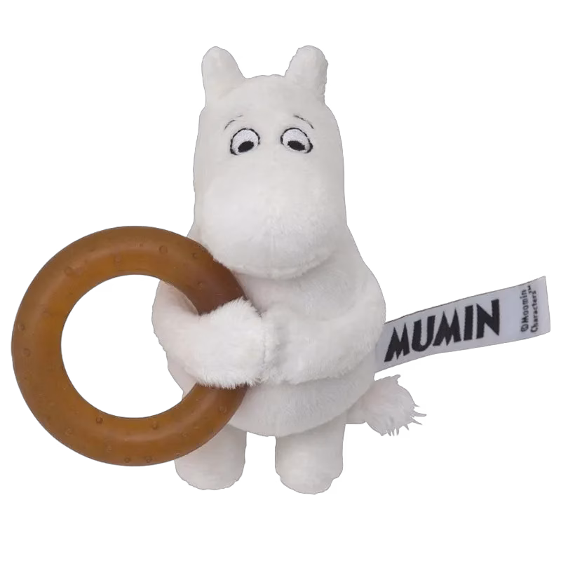 Rätt Start bitleksak med naturgummiring Mumin