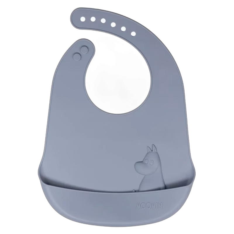 Rätt Start haklapp i silikon, Mumin sky blue