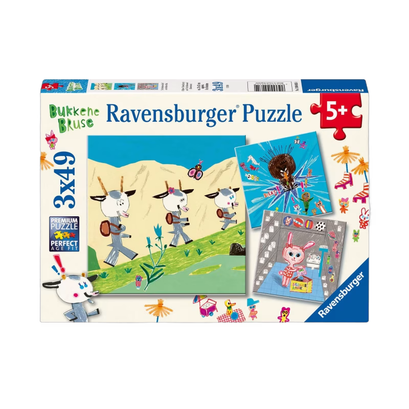Ravensburger Bukkene Bruse Pussel 3x49 Bitar