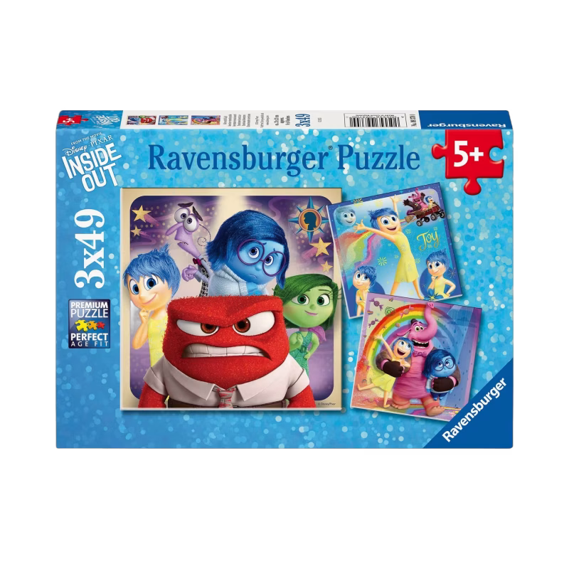 Ravensburger Disney Pixar Insidan Ut Pussel 3x49 Bitar